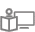 (&Iacute;cone) Busto com livro aberto e, atr&aacute;s, monitor de computador